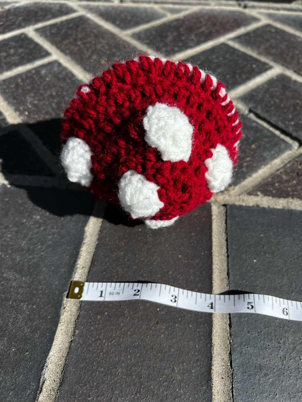 Hand Crocheted Little Mushroom Guy Stuffed Animal Plushie! - Picture 14 of 17